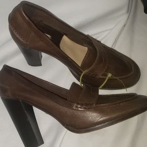 Michael kors Vintage Style Leather Loafer 4" Heels